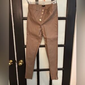 Never worn 
Goldish mocha colour